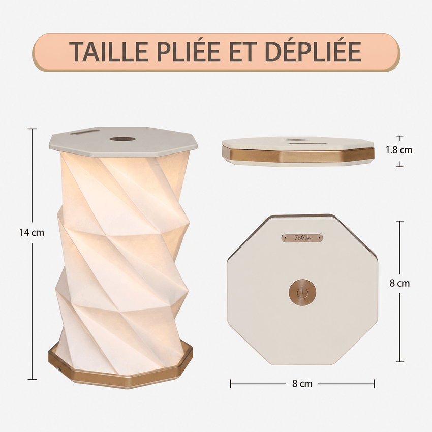 Dimensions OrigaLux ouverte